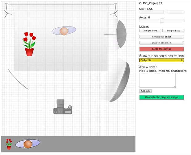 Lighting Diagram Creator : le site internet pour créer vos schémas d'éclairage  studio