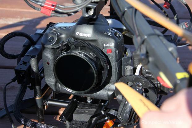 A closer look at the Follow Focus system Jacobs and Lenzo attached to the Canon 1D C