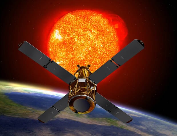 An artist's rendition of the Solar Dynamics Observatory