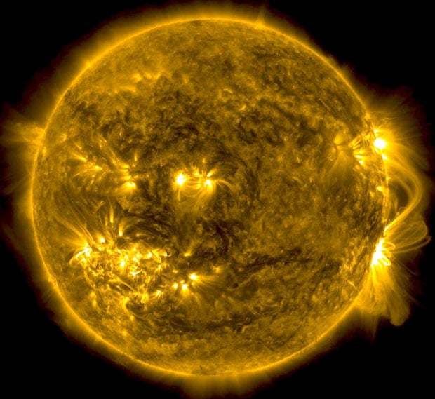 This video shows the sun in the 171 Angstrom wavelength of extreme ultraviolet light. It covers a time period of June 2, 2010 to April 15, 2013 at a cadence of one frame per day. Early in the sequence, SDO's coverage was intermittent, so not every day is represented. 171 Angstrom light highlights material around 600,000 Kelvin and shows features in the upper transition region and quiet corona of the sun. 