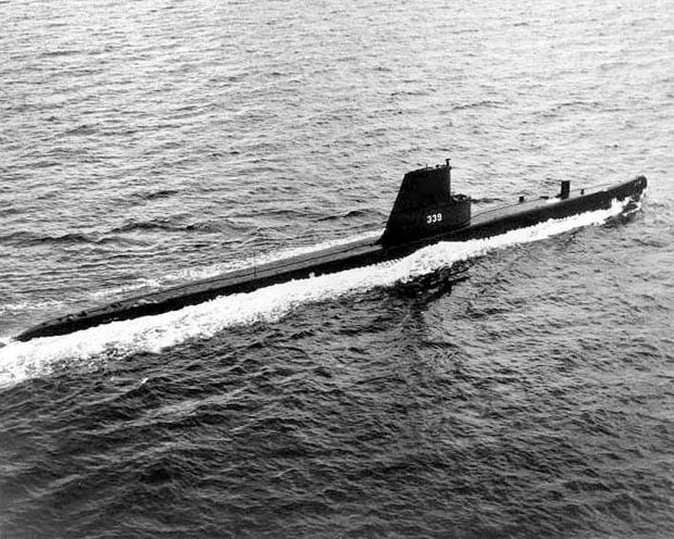 The USS Catfish in 1956