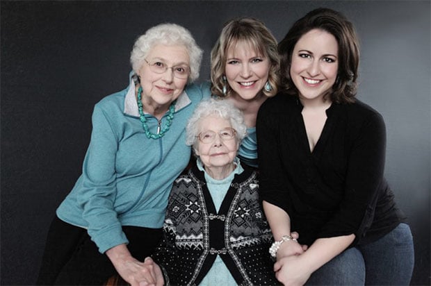 Four Generations of Women Captured in a Single Family Portrait