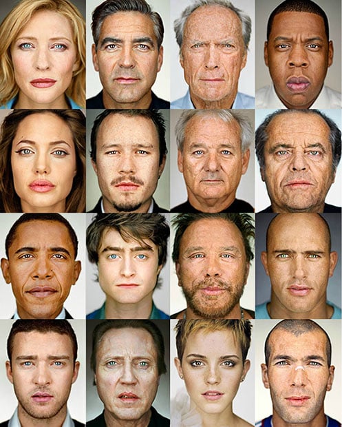 Average Faces of Women in 40 Countries Around the World