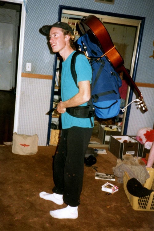 A backpack, a camera and a guitar. I had all I needed to conquer the world.
