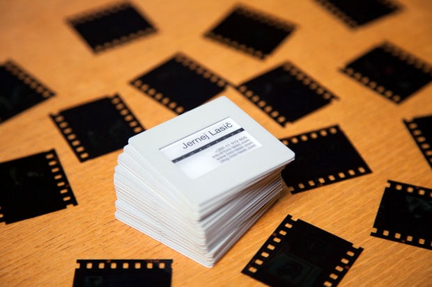 DIY 35mm Slide Business Cards