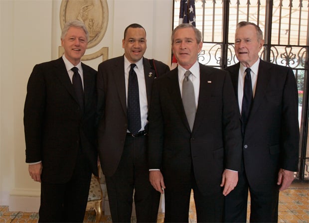 Eric Draper with Presidents