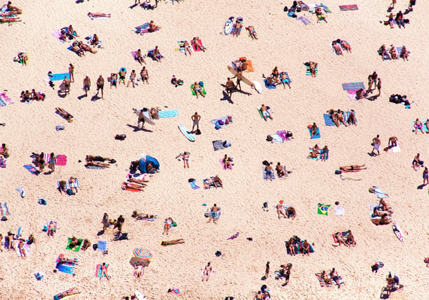 Gray Malin's Colorful Beach Bum Aerials, Shot from Doorless Helicopters ...