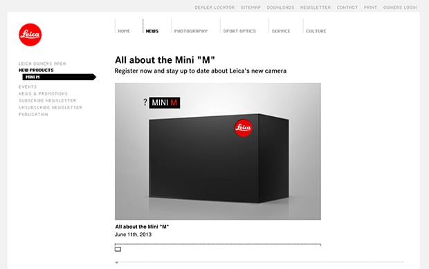 Leica is gonna launch a ‘Mini M’… I’d better sell my M9-P first!