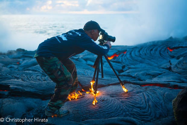 lava fire man shot