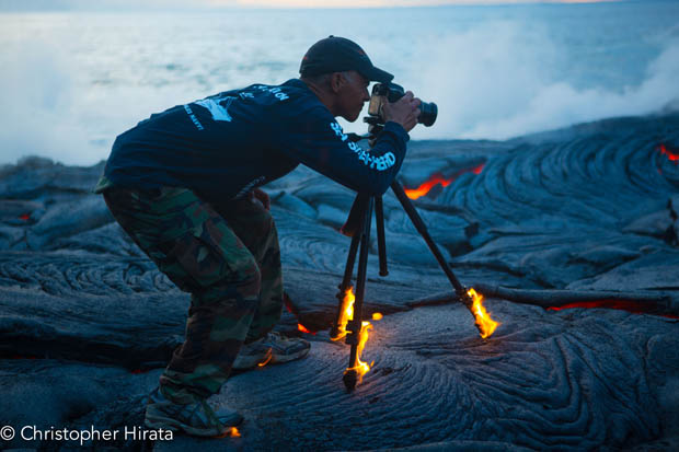 lava fire man shot