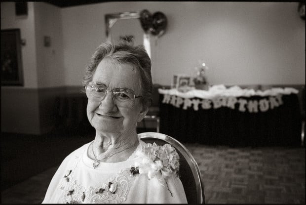 My grandmother at her 90th birthday party, Berlin, NJ 2001