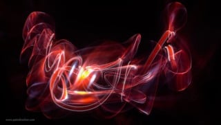 Beautiful Abstract Light Paintings Created With Lighted Swords in Pitch ...