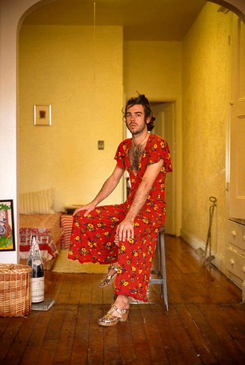 Funny Portraits of Men Dressed in Their Girlfriends' Clothes