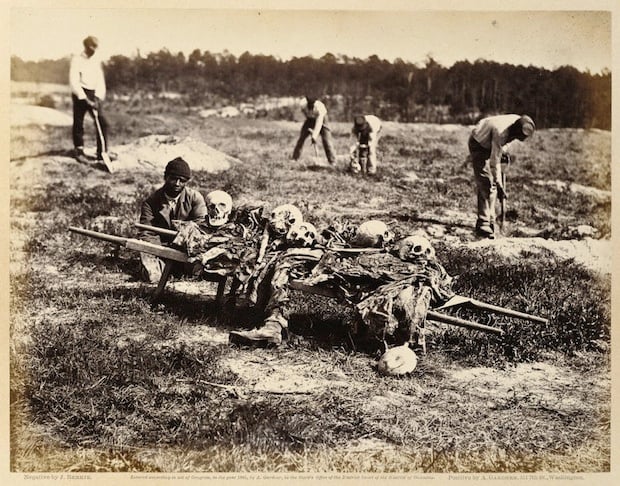 A Burial Party by photographer John Reekie taken during the Civil War is just one of the many famous photos you can download in high-res for free via the Open Content Program.