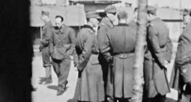 A still frame from the footage captured by the prisoners