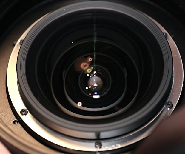 Loosening the aluminum ring allows the lens element to slide a bit for centering.