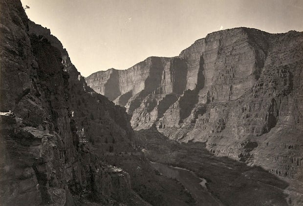 The Canyon of Lodore in Colorado. Taken in 1872.