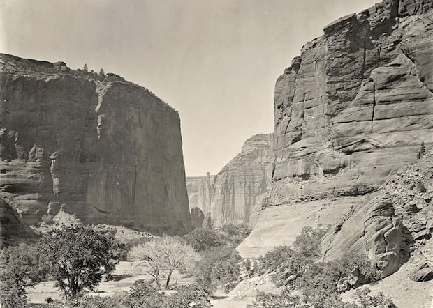The head of Canyon de Chelly in Arizona. Taken in 1873.