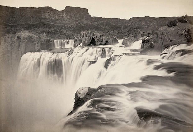 The view across Shoshone Falls, Snake River, Idaho. Taken in 1874.