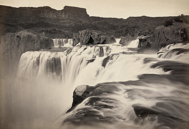 The view across Shoshone Falls, Snake River, Idaho. Taken in 1874.