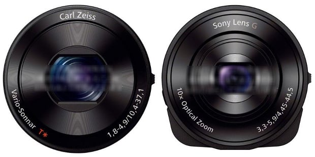 Leaked press images of the Sony QX series lens cameras.