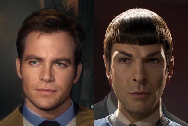 Star Trek Face Morphs Combine Faces of Past and Present Star Trek Actors