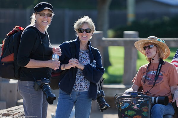 L-R Friendly and welcoming female photographers Cat Evans, Chery