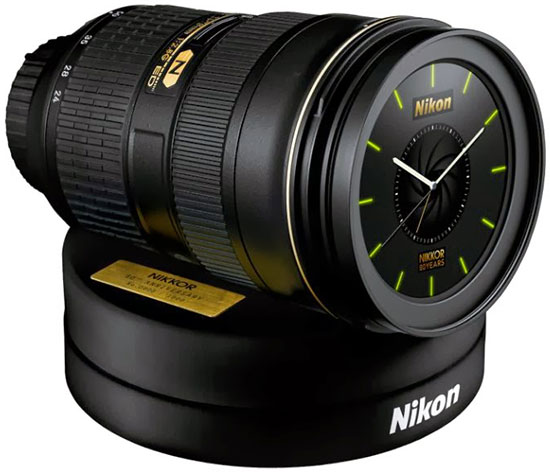 This Nikon-Made Nikkor Lens Clock Wakes You Up to the Sound of a