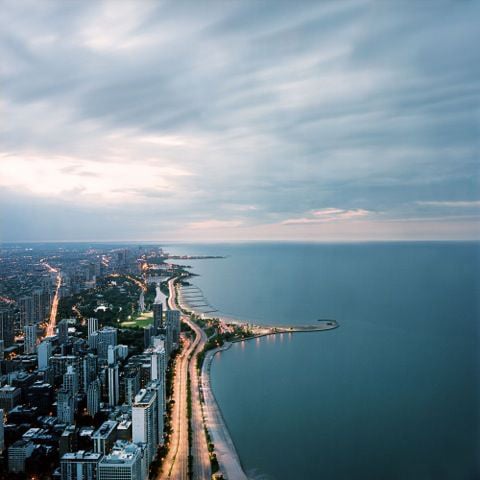 Photo by Lindsay Blair Brown for an inmate who requested “to see the downtown Chicago or the lake of Chicago it will bring me happiness to see a real nice picture of the downtown.”