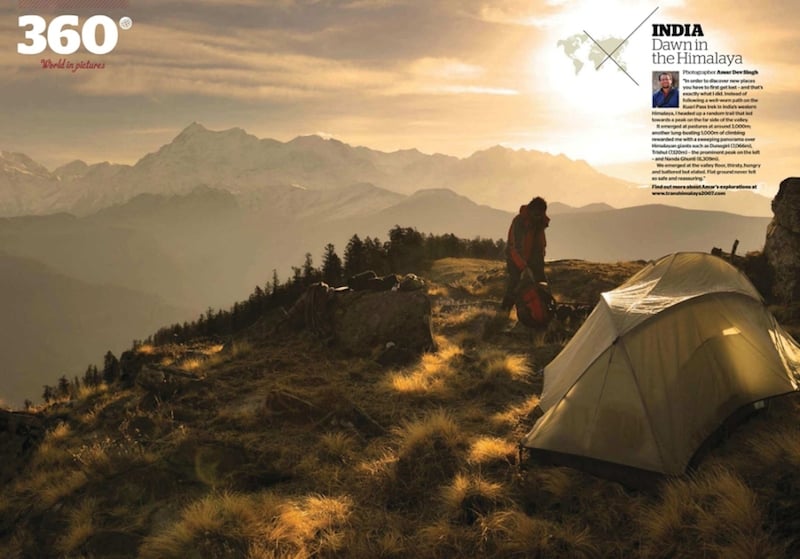 Dawn in the Himalayas, Wanderlust Magazine, May 2012