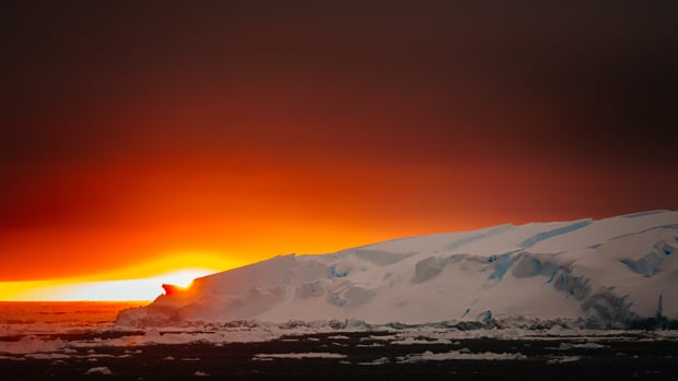 Sunset iceberg. Australasian Antarctic Expedition. www.spiritofmawson.com