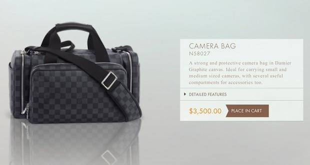 The world's most expensive camera bag by Louis Vuitton retails for $3,500 -  Luxurylaunches