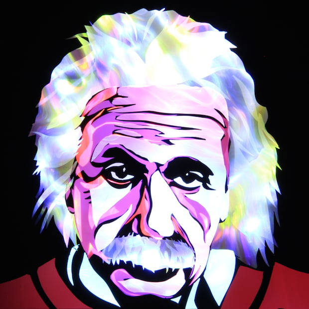 Jason D. Page Light Painting Albert Einstein 1