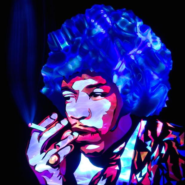 Jason D. Page Light Painting Jimi Hendrix 1
