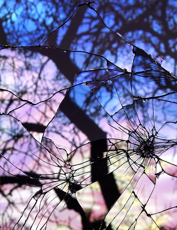 shattered glass photography