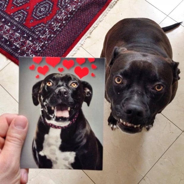 Emma and her Valentine's Day card.