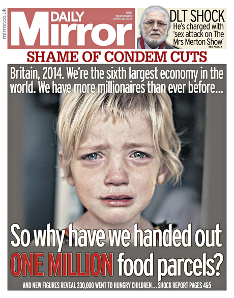 Daily Mirror front page