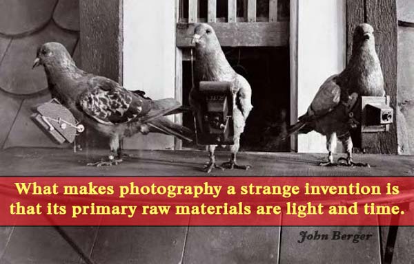 An illustration with a quote by photographer John Berger