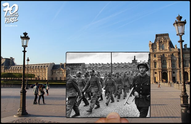 Golem13-Paris-Liberation-1944-Louvre-cour
