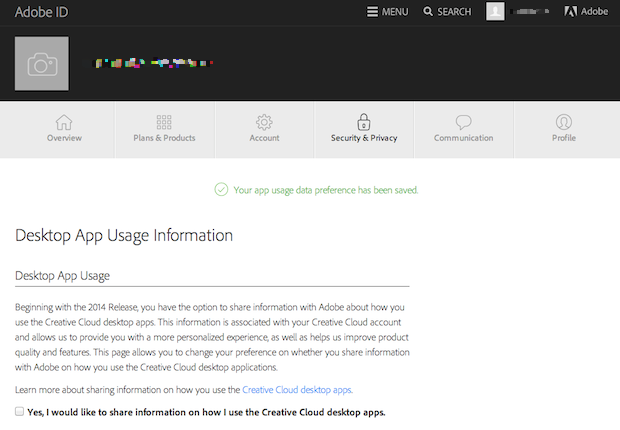 Recent Creative Cloud Update Enabled App Data Gathering Here S How You Turn It Off