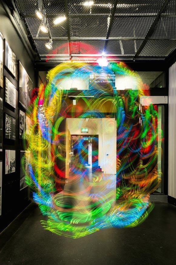 Invisible Wi-Fi signals revealed through light painting 