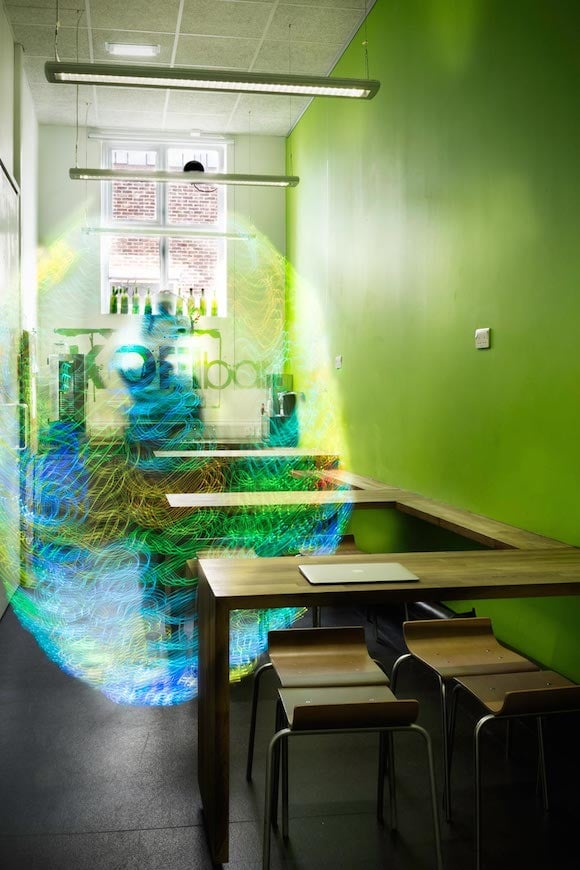 Invisible Wi-Fi signals revealed through light painting 