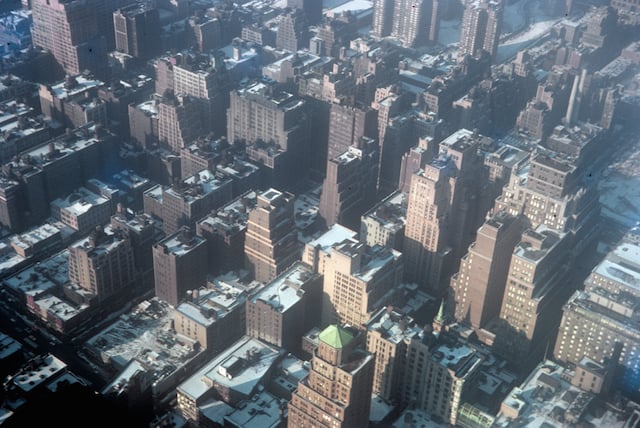 This was taken from the top of The Empire State Building in New York. Looking West-ish. Again, credit to people on Grandpa's Photos for finding it.