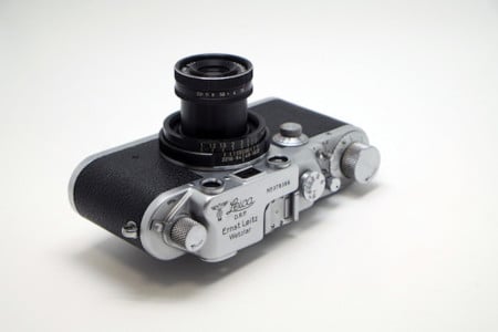 Leica IIIc 1940 - Appareil Photo Vintage De Guerre Avec Rideau Rouge, Excellent état
