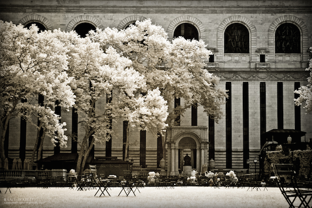 New York Public Library through Bryant Park