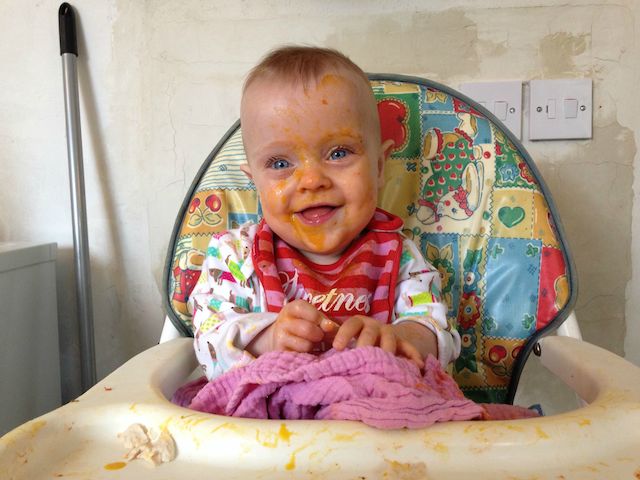Meal times are messy times