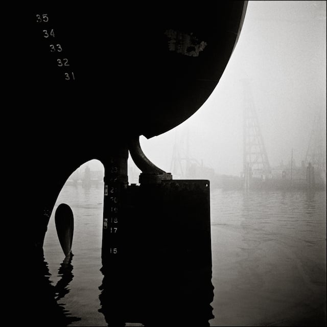 Ship rudder, Islais Creek, San Francisco, circa 1948 1000552