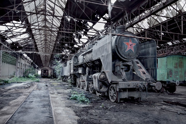 HUNGARY - MAV 424 Steam Train