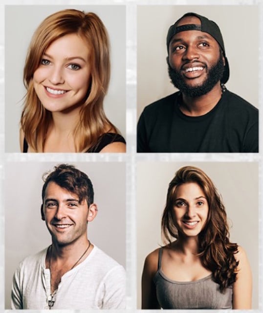 A collection of example photos as seen on Tinder Headshots' website.