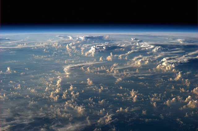 Clouds seen from ISS (© ESA Astronaut Alexander Gerst )